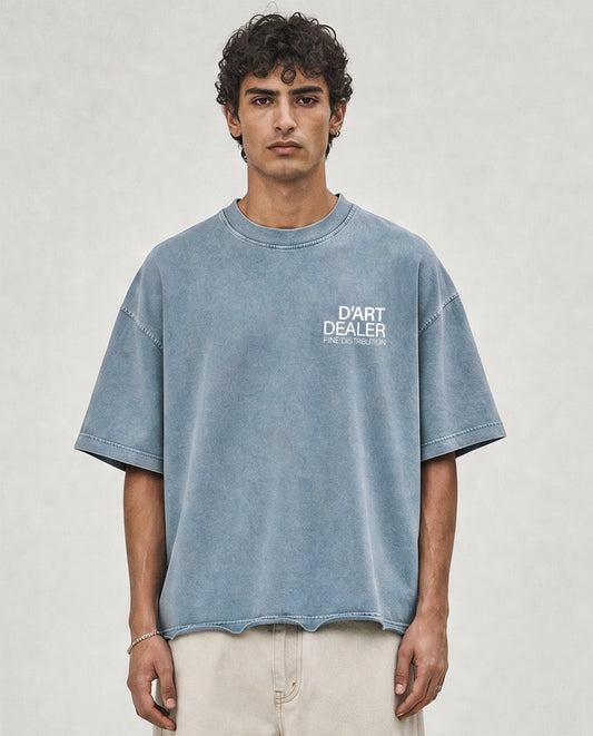 D’Art Dealer Vintage Boxy Tee — Blue