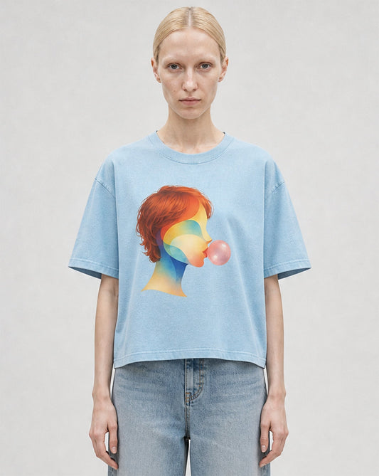 Bubble Theory Mineral Boxy Unisex Tee