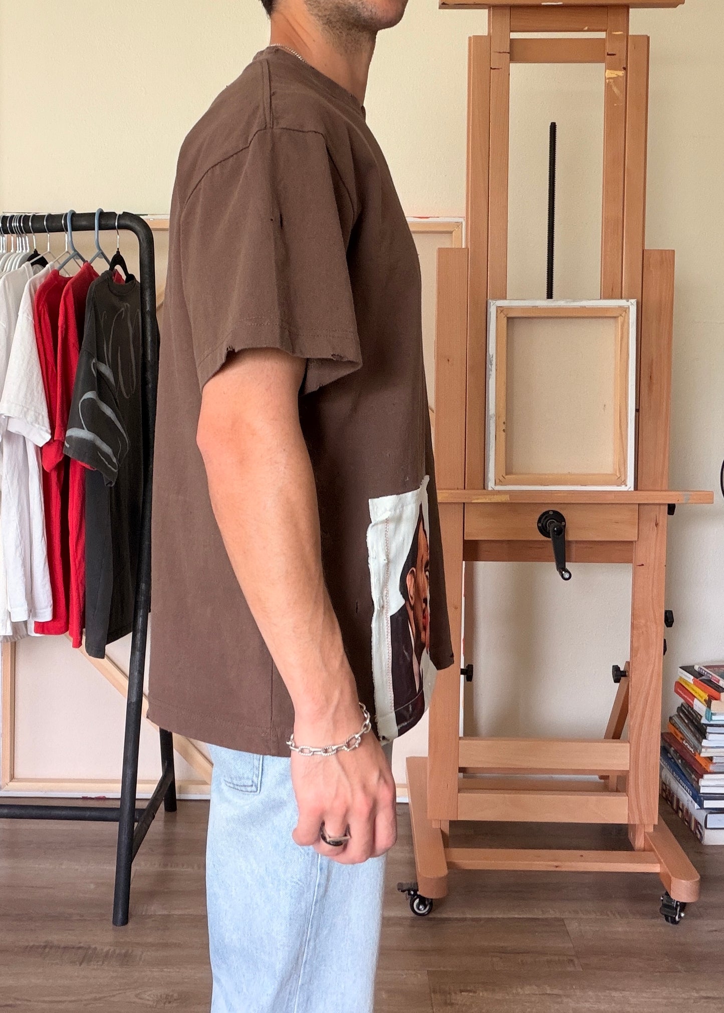 Blown Reality — Chocolate Oversized Box Tee