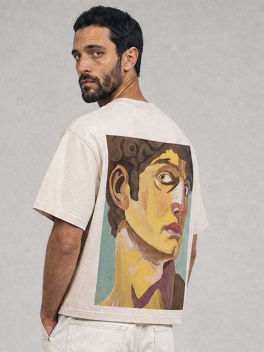 Dav Portrait N1 Mineral Boxy Tee