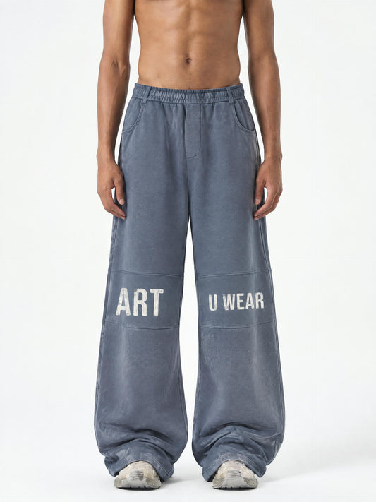 Unisex ART YOU WEAR Sunfade Paneled Barrel Leg Sweatpants