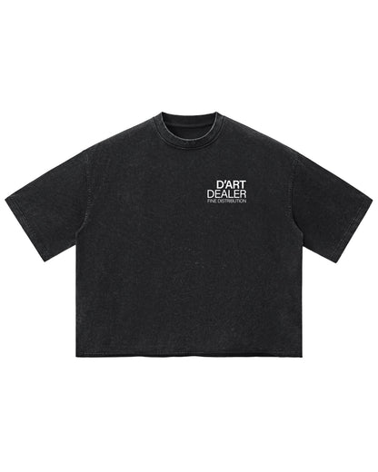 D’Art Dealer Vintage Boxy Tee — Black