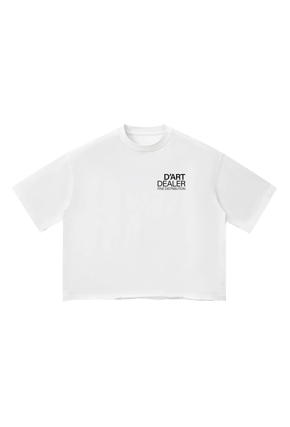 D’Art Dealer Unisex Vintage Boxy Tee — White