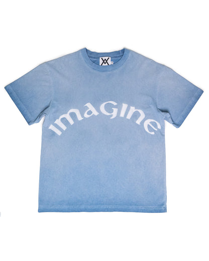Imagine — Blue Haze Oil Wash Oversized Tee