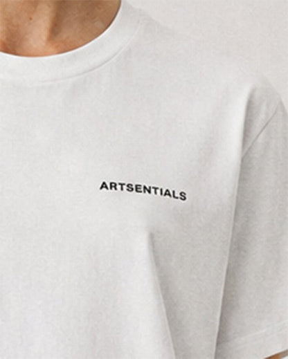 Artsentials Unisex Sueded Tee - White