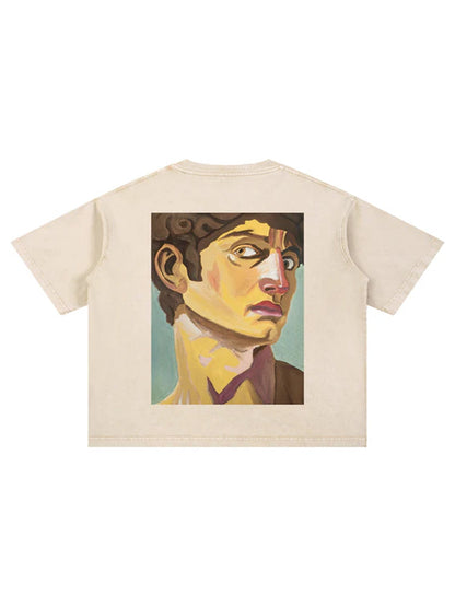 Dav Portrait N1 Mineral Boxy Tee