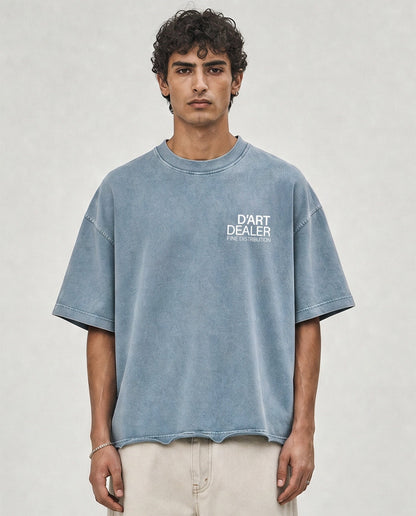 D’Art Dealer Vintage Boxy Tee — Blue