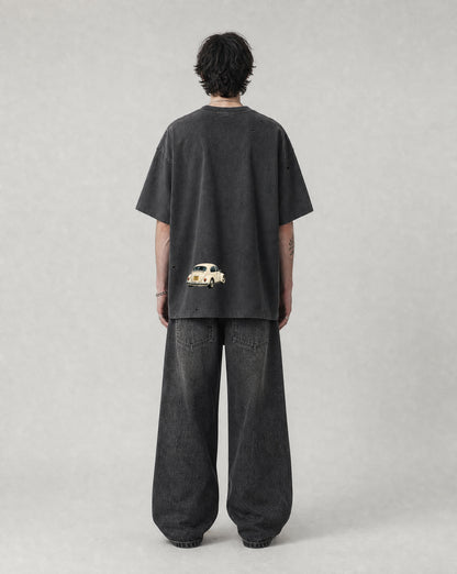 Crosswalk Dance Vintage Distressed Boxy Tee