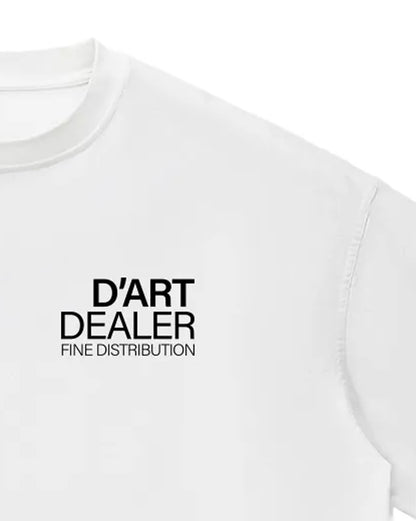 D’Art Dealer Unisex Vintage Boxy Tee — White