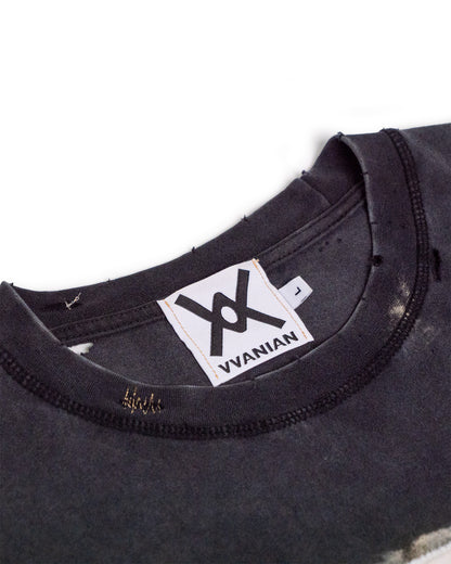 HOLLYWOOD One-of-One Handmade Distressed Tee