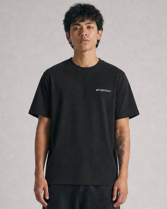 Artsentials Unisex Sueded Tee - Black