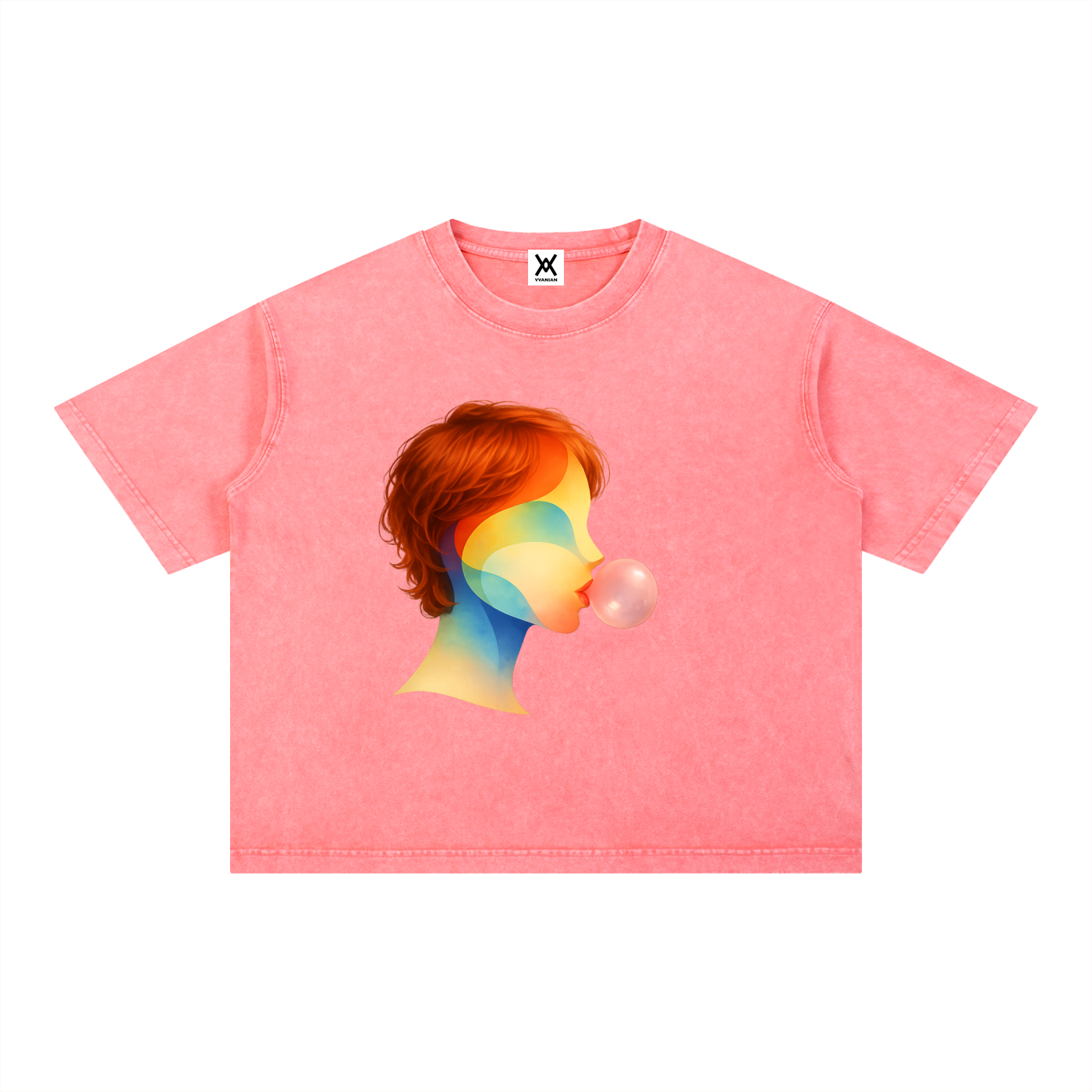 Bubble Theory Mineral Boxy Unisex Tee