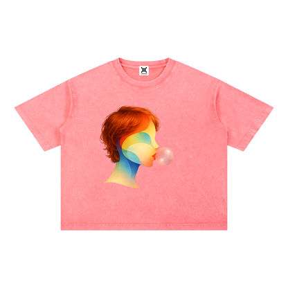 Bubble Theory Mineral Boxy Unisex Tee