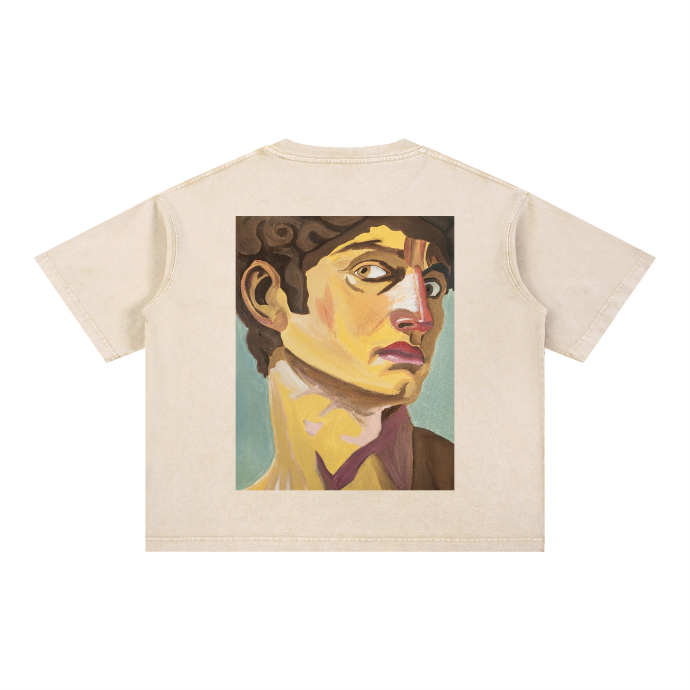 Dav Portrait N1 Mineral Boxy Tee