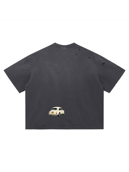 Crosswalk Dance Vintage Distressed Boxy Tee