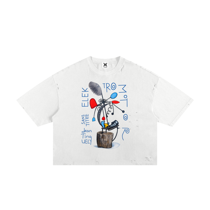 Elektromotor Frayed Boxy Unisex Tee