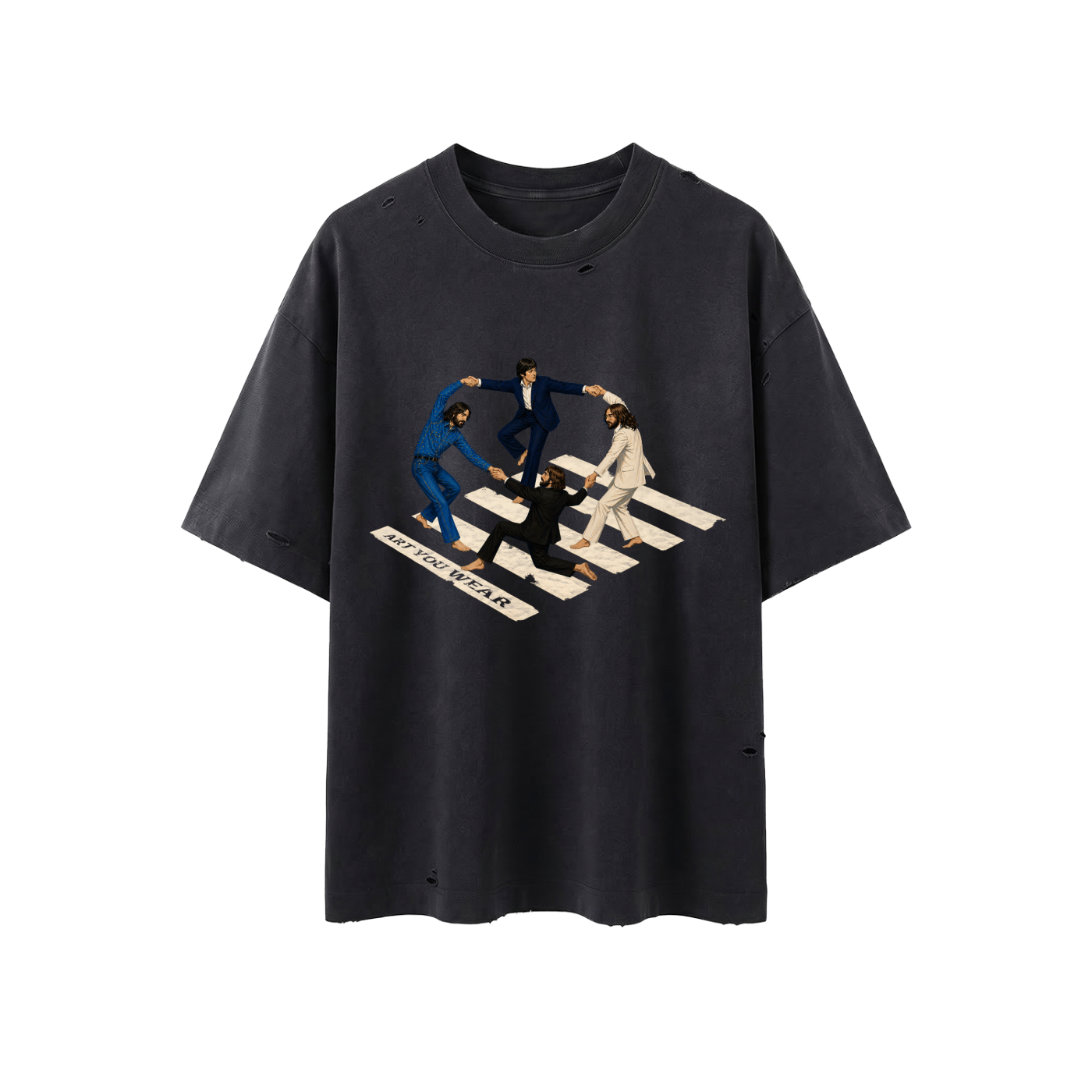 Crosswalk Dance Vintage Distressed Boxy Tee