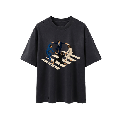 Crosswalk Dance Vintage Distressed Boxy Tee