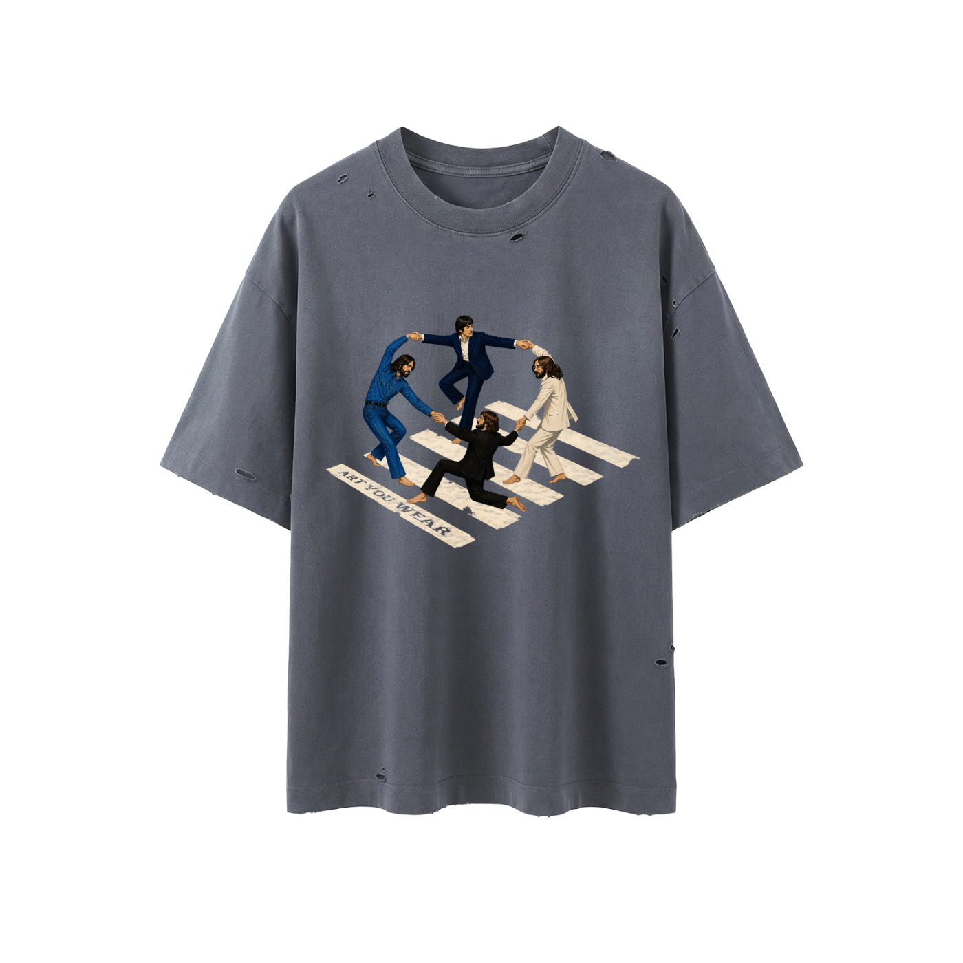 Crosswalk Dance Vintage Distressed Boxy Tee