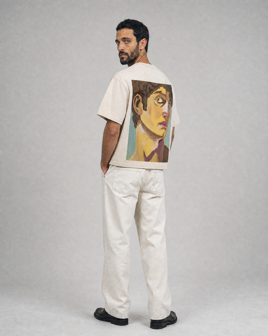 Dav Portrait N1 Mineral Boxy Tee