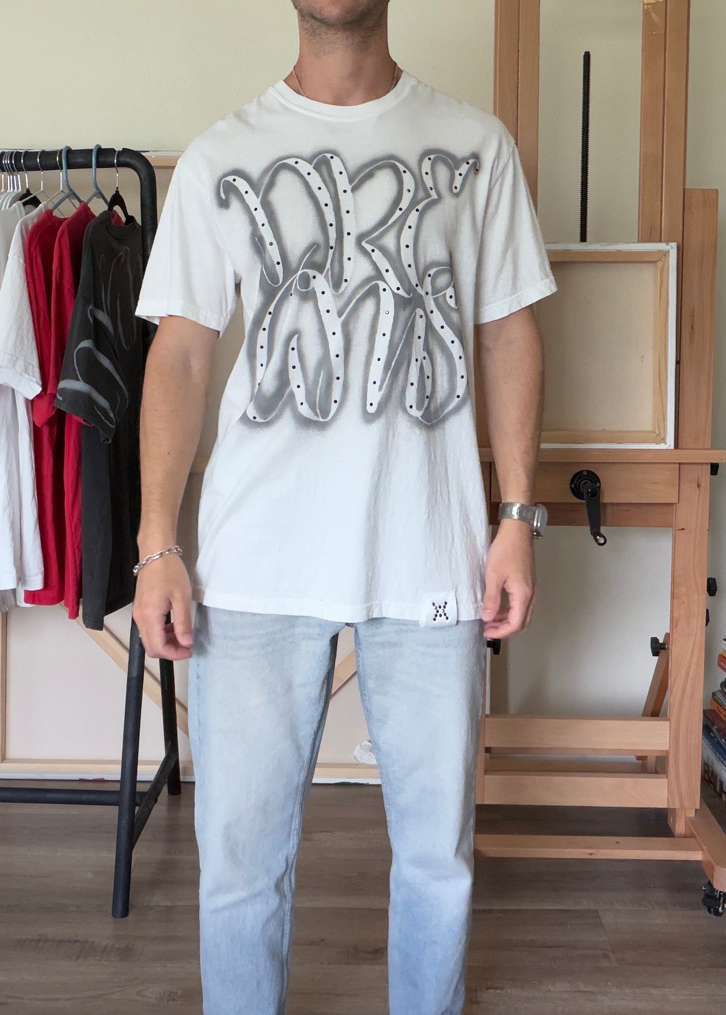 Dreams — White Oversized Box Tee