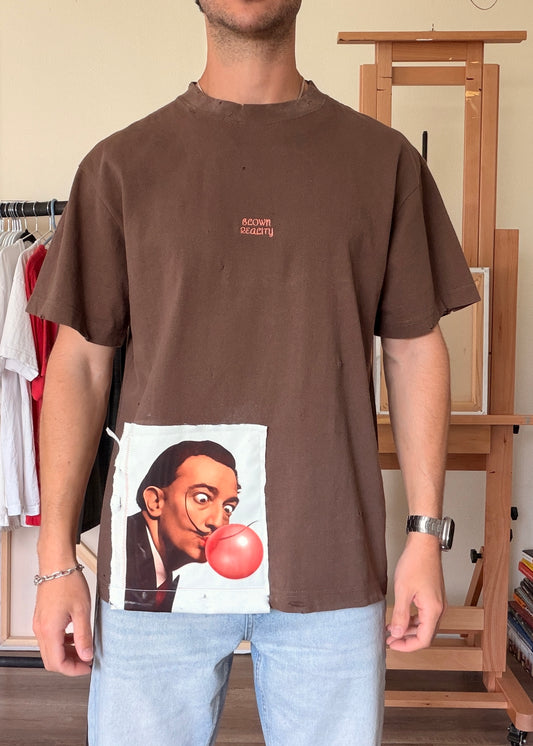 Blown Reality — Chocolate Oversized Box Tee