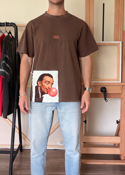 Blown Reality — Chocolate Oversized Box Tee
