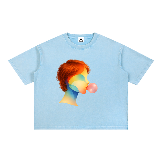 Bubble Theory Mineral Boxy Unisex Tee