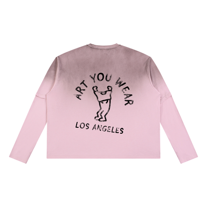 Art You Wear Unisex Vintage Wash Layered T-Shirt