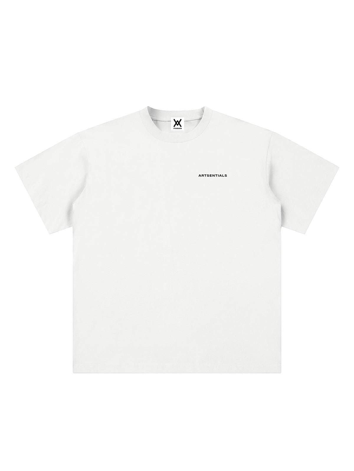 Artsentials Unisex Sueded Tee - White