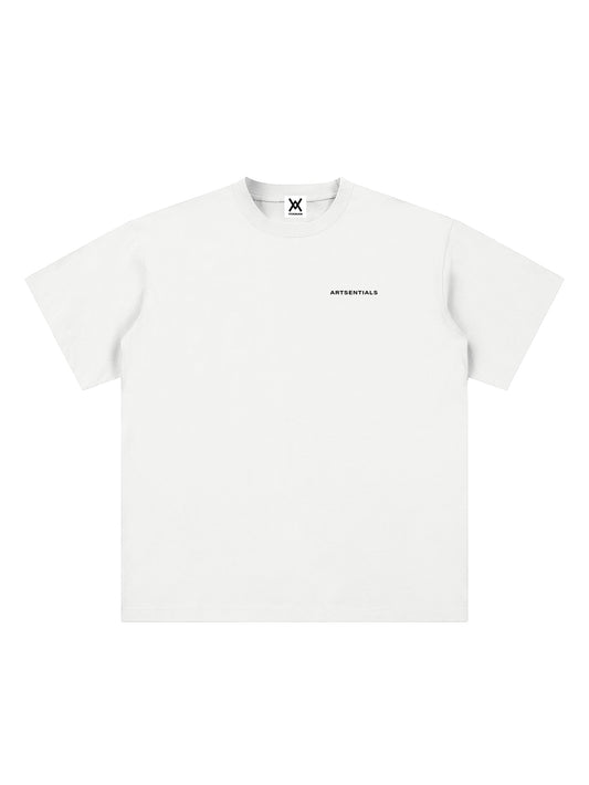 Artsentials Unisex Sueded Tee - White
