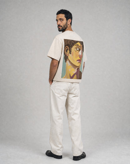 Dav Portrait N1 Mineral Boxy Tee