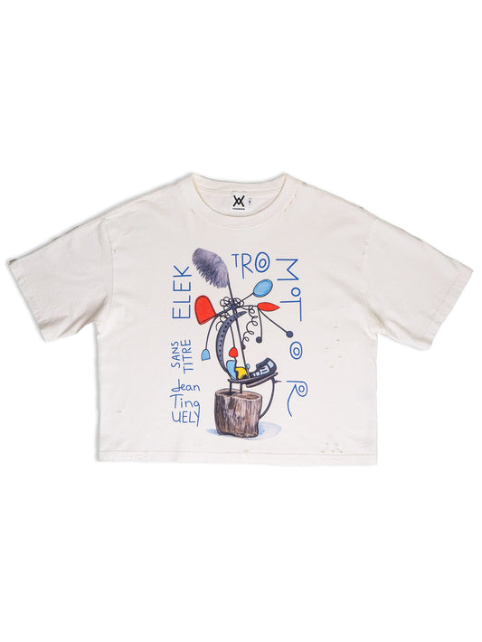 Elektromotor Frayed Boxy Unisex Tee