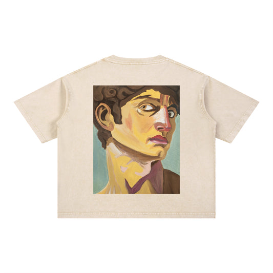 Dav Portrait N1 Mineral Boxy Tee