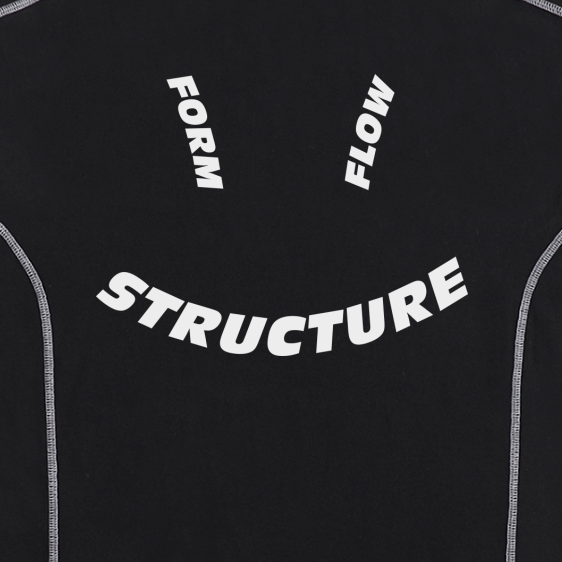 Structure Streetwear Contrast Stitch Oversized Tee