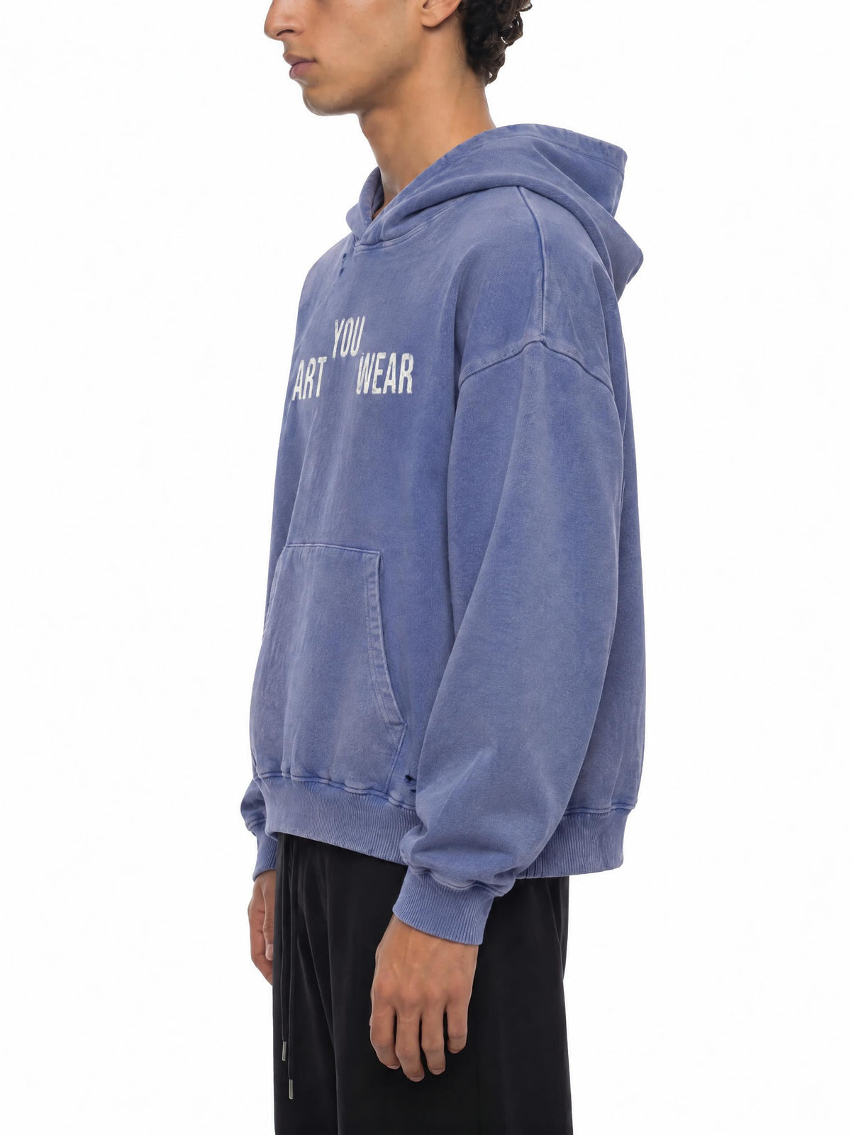 Art You Wear Unisex Mineral Wash Distressed Hoodie