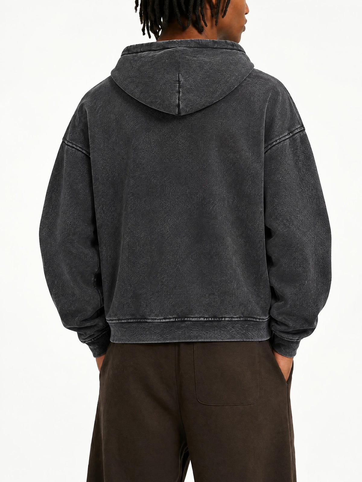 F'ART Zip-Through Boxy Fleece Hoodie