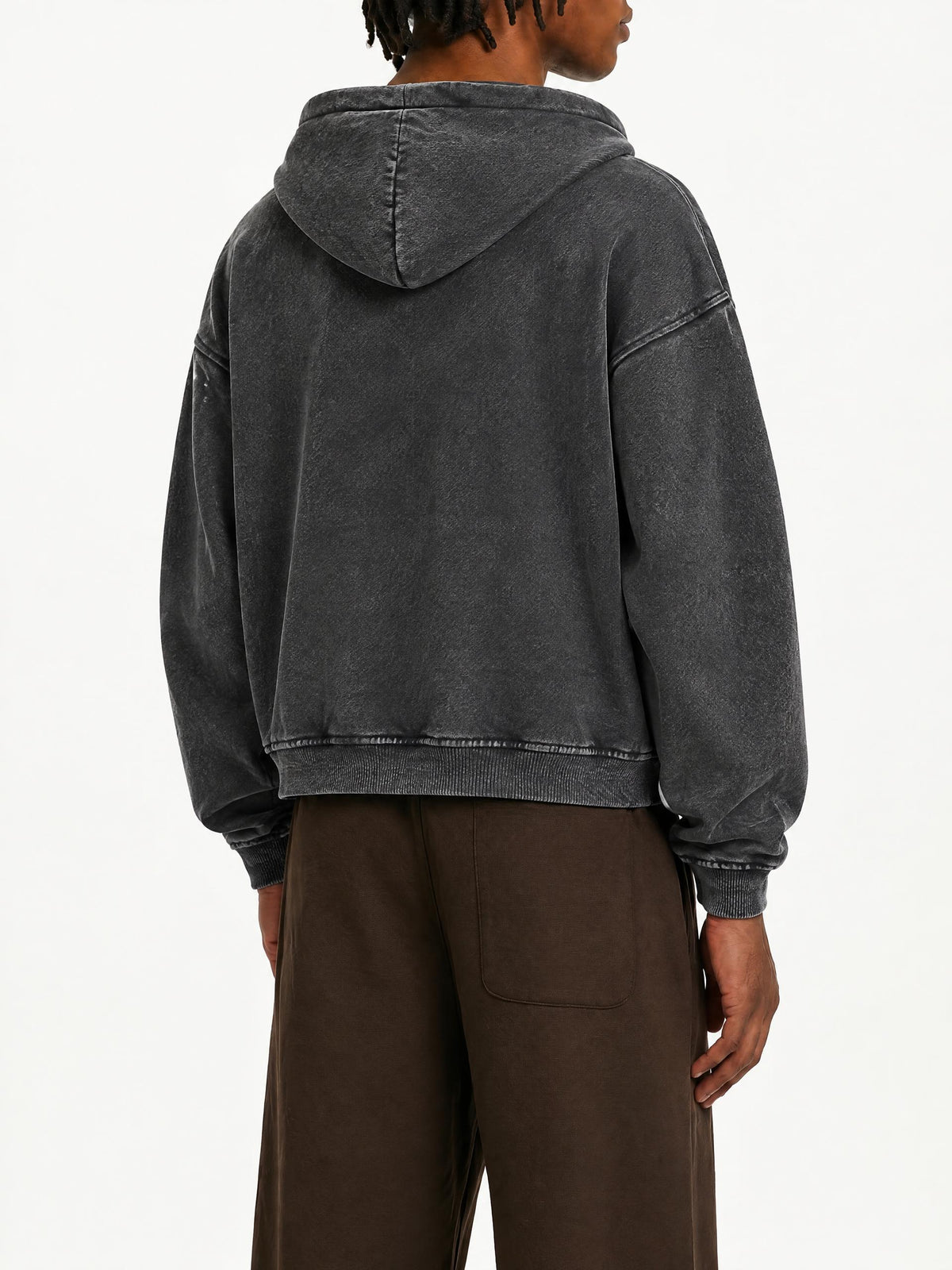 F'ART Zip-Through Boxy Fleece Hoodie