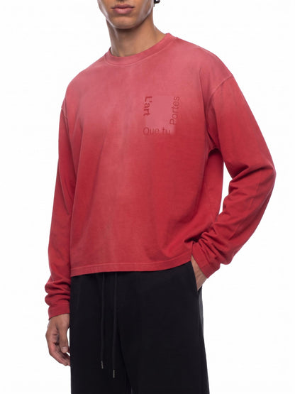 L’ART que tu Portes Unisex Sunfade Boxy Long Sleeve T-Shirt